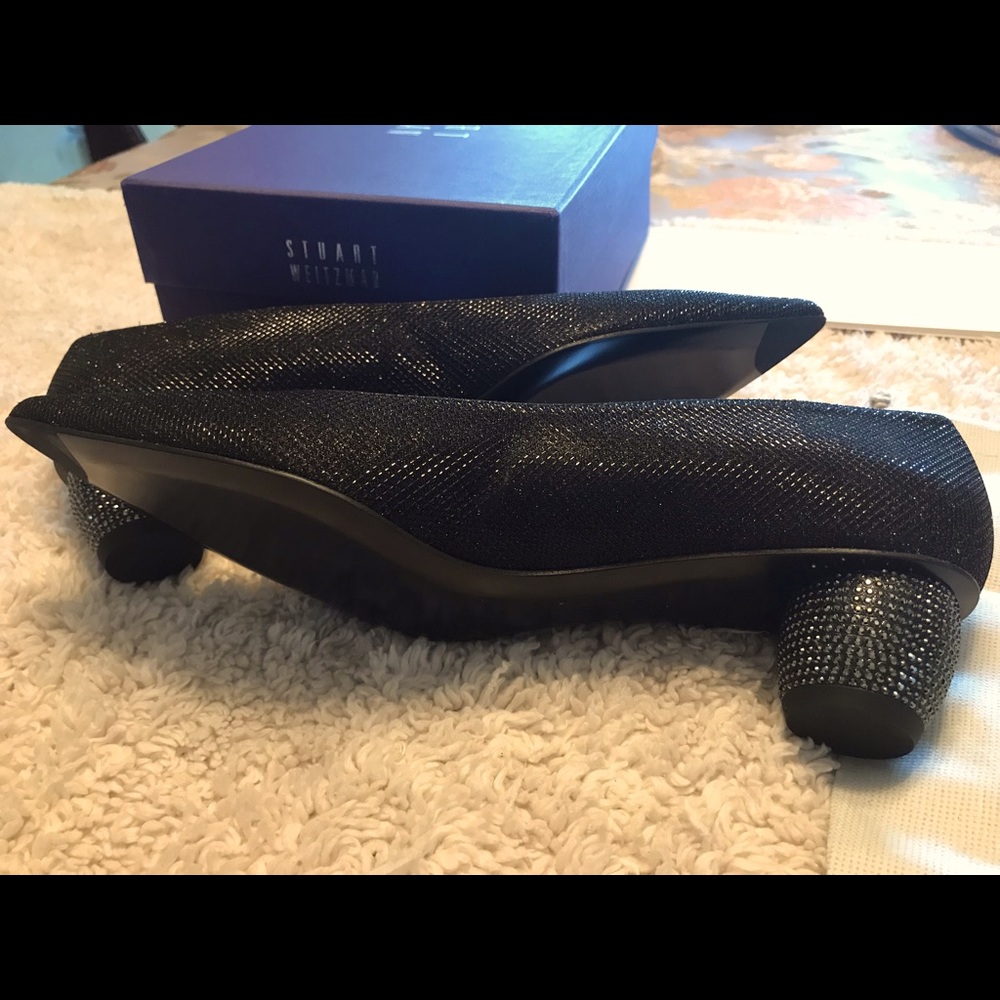 Stuart Weitzman Pocoglobe in Black Noir Size 9N